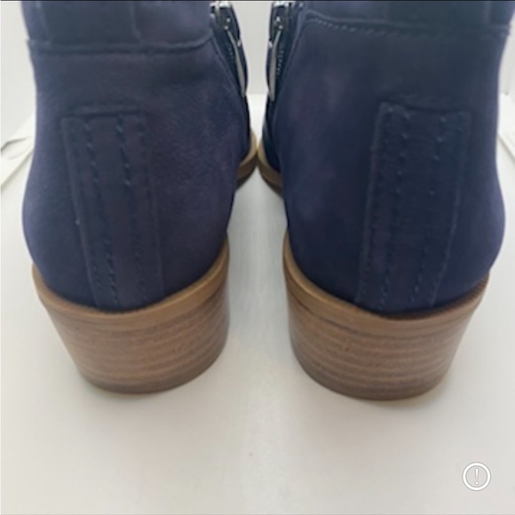 Franco Sarto Laslo Blue Suede Ankle Boots 6.5 - Picture 5 of 8